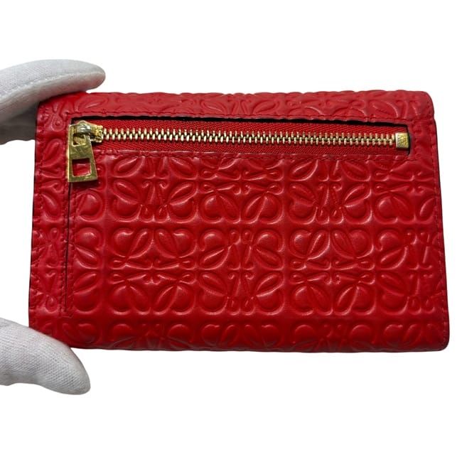 Loewe Bifold Wallet Red Repeat Anagram 107.55 G96