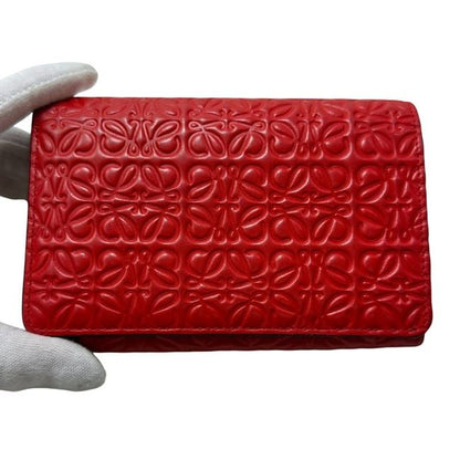 Loewe Bifold Wallet Red Repeat Anagram 107.55 G96
