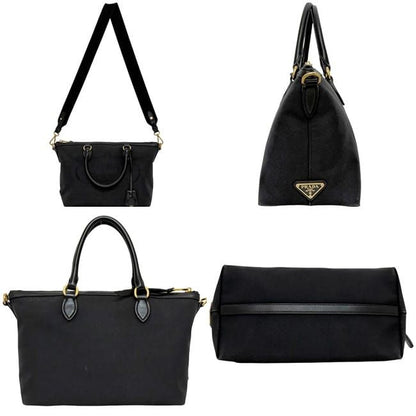 Prada 2-Way Bag Black Nero 1 Ba579 Jacquard