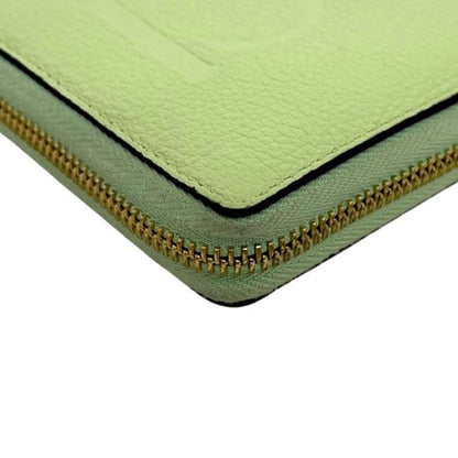 Gucci Round Zipper Long Wallet Light Green