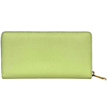Gucci Round Zipper Long Wallet Light Green
