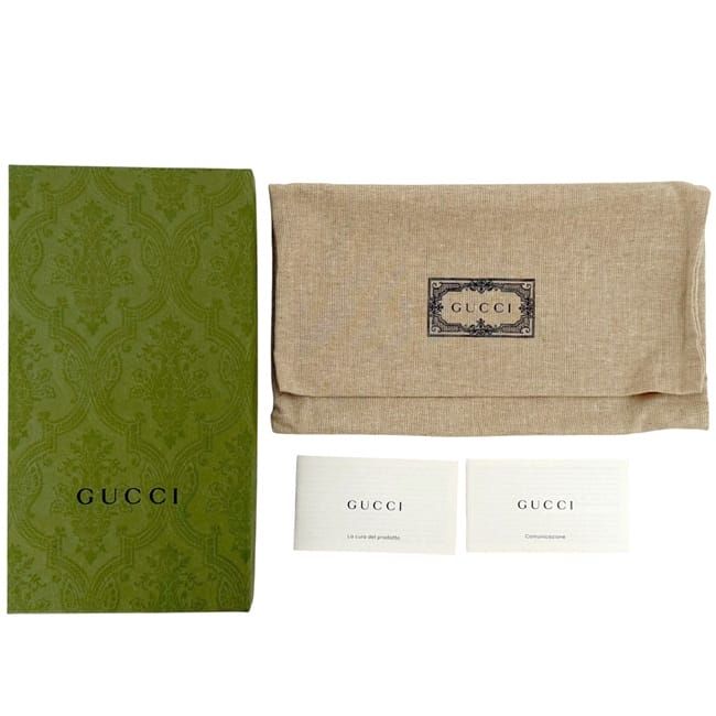 Gucci Round Zipper Long Wallet Light Green