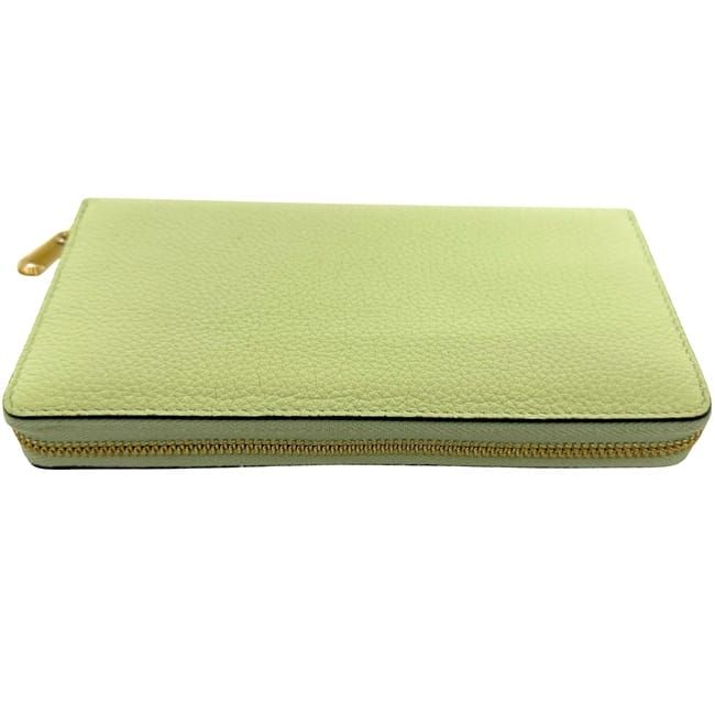Gucci Round Zipper Long Wallet Light Green