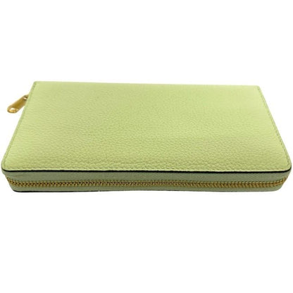 Gucci Round Zipper Long Wallet Light Green