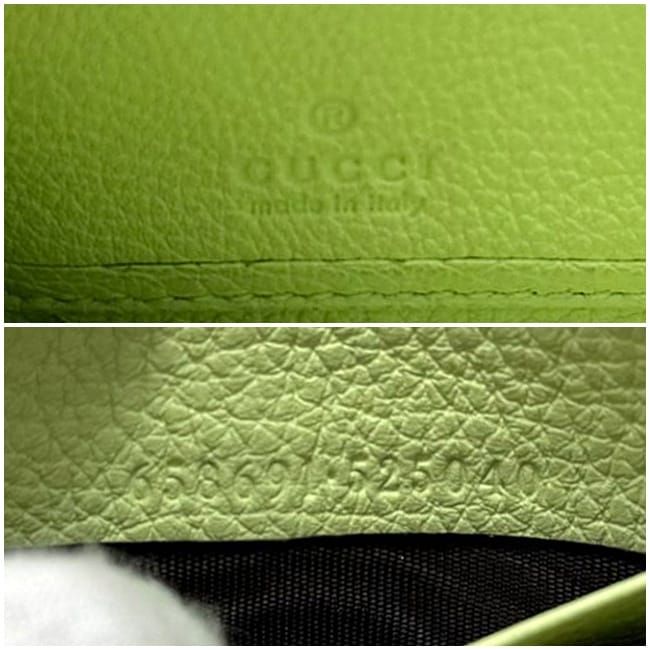 Gucci Round Zipper Long Wallet Light Green