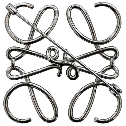 Loewe Brooch Silver Anagram 111.25.020 Metal
