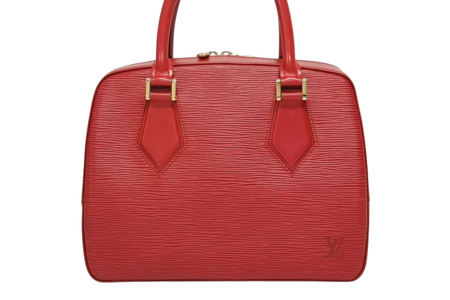 Louis Vuitton Blanc Handbag Castilian Red Epi Leather Gold — view 2