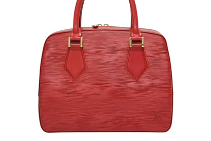 Louis Vuitton Blanc Handbag Castilian Red Epi Leather Gold — view 2