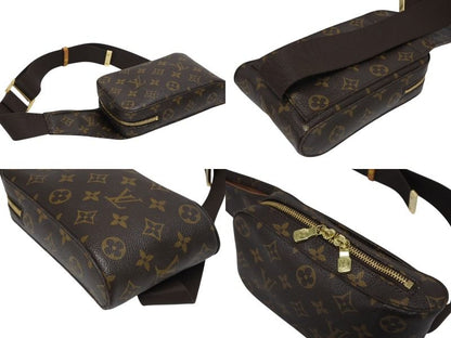 Louis Vuitton Monogram Geronimos Shoulder Bag Brown Gold — view 7