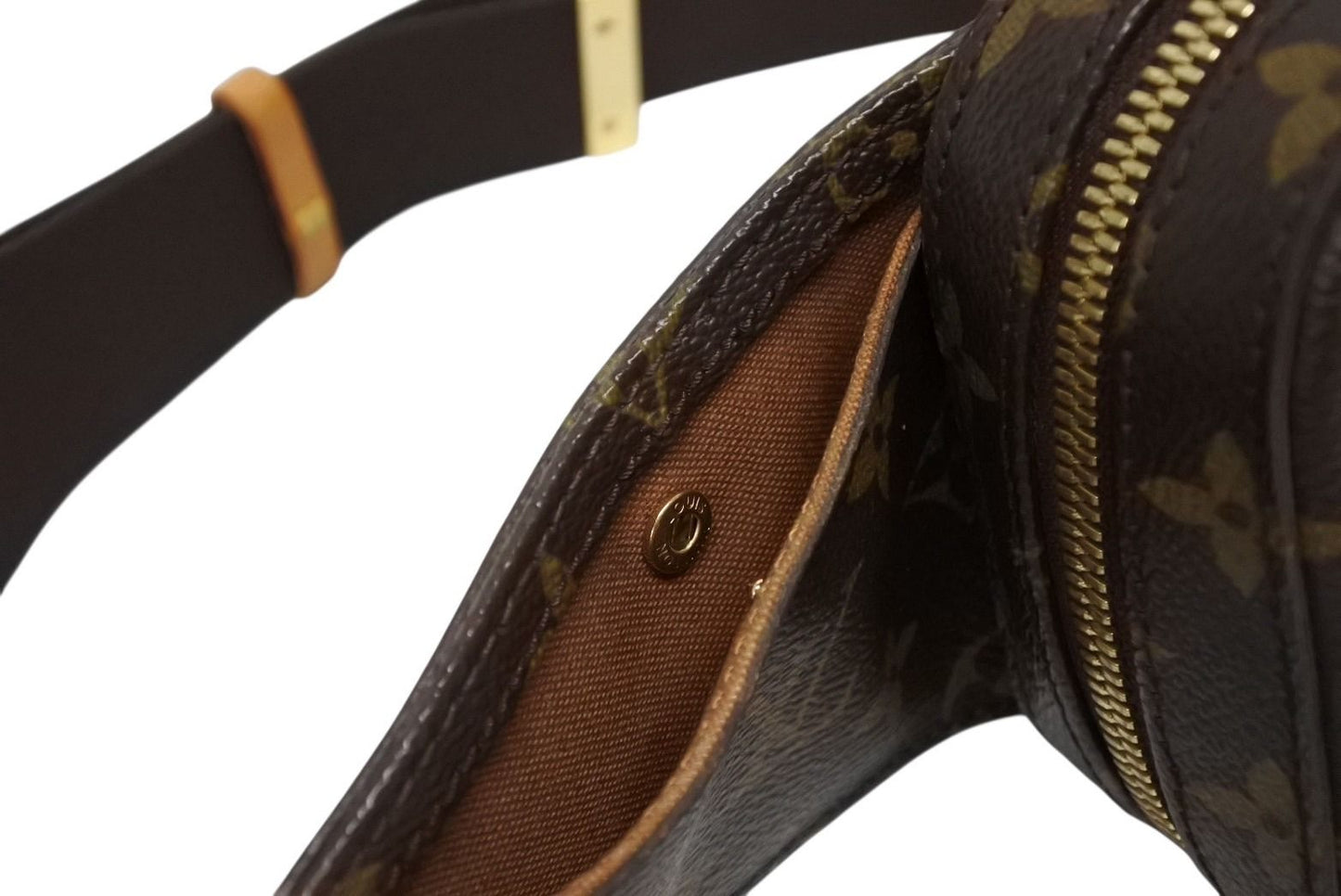 Louis Vuitton Monogram Geronimos Shoulder Bag Brown Gold — view 4