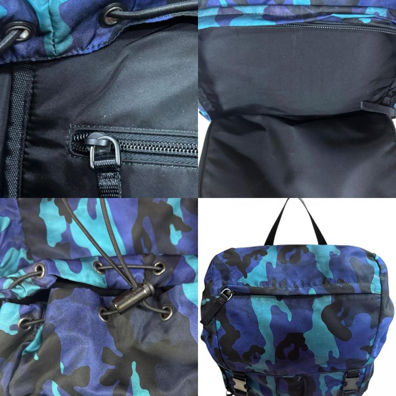Prada Camouflage Backpack/daypack Nylon 2vz062 Men's Prada Used Prada