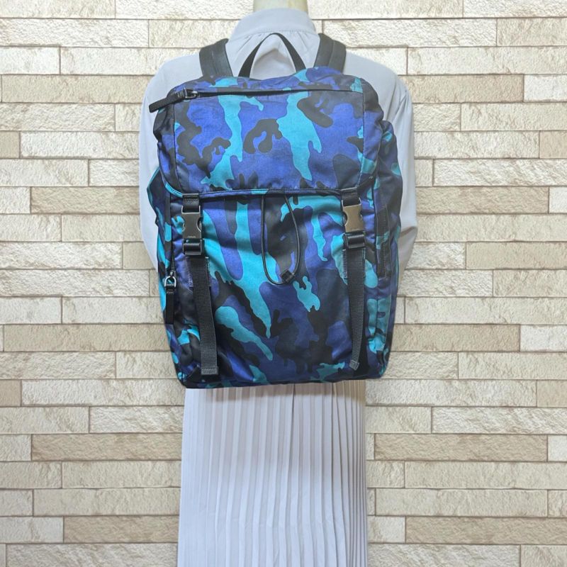 Prada Camouflage Backpack/daypack Nylon 2vz062 Men's Prada Used Prada