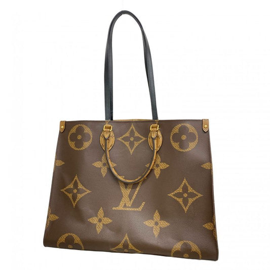 Louis Vuitton Tote Bag Monogram Giant Reverse On The Go GM M45320 Brown 2way