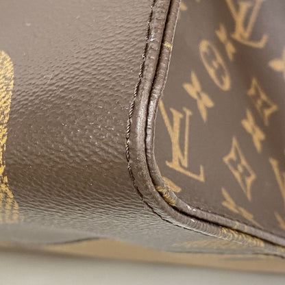 Louis Vuitton Tote Bag Monogram Giant Reverse On The Go GM M45320 Brown 2way