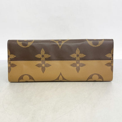 Louis Vuitton Tote Bag Monogram Giant Reverse On The Go GM M45320 Brown 2way