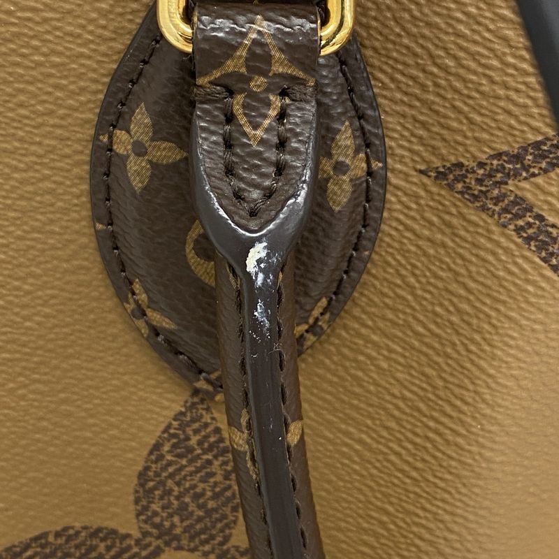 Louis Vuitton Tote Bag Monogram Giant Reverse On The Go GM M45320 Brown 2way