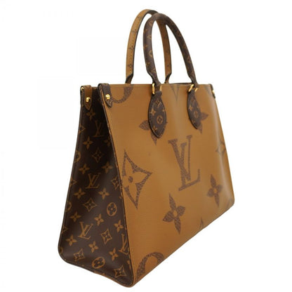 Louis Vuitton Tote Bag Monogram Giant Reverse On The Go MM M45321 Brown 2way