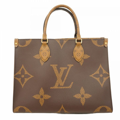 Louis Vuitton Tote Bag Monogram Giant Reverse On The Go MM M45321 Brown 2way