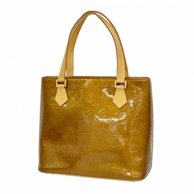 Louis Vuitton Tote Bag Vernis Houston M91122 Bronze Ladies