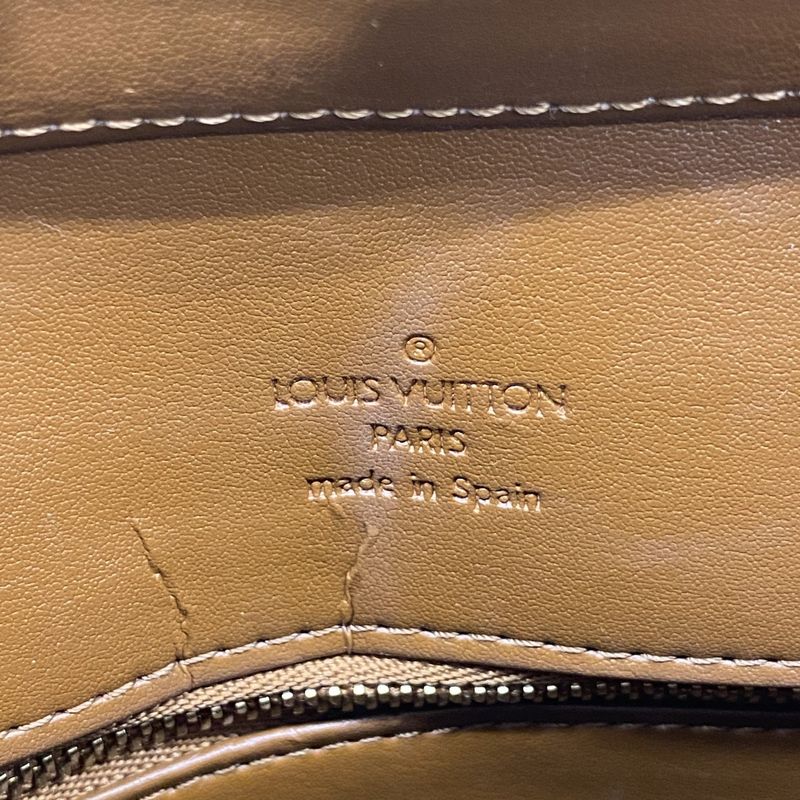 Louis Vuitton Tote Bag Vernis Houston M91122 Bronze Ladies