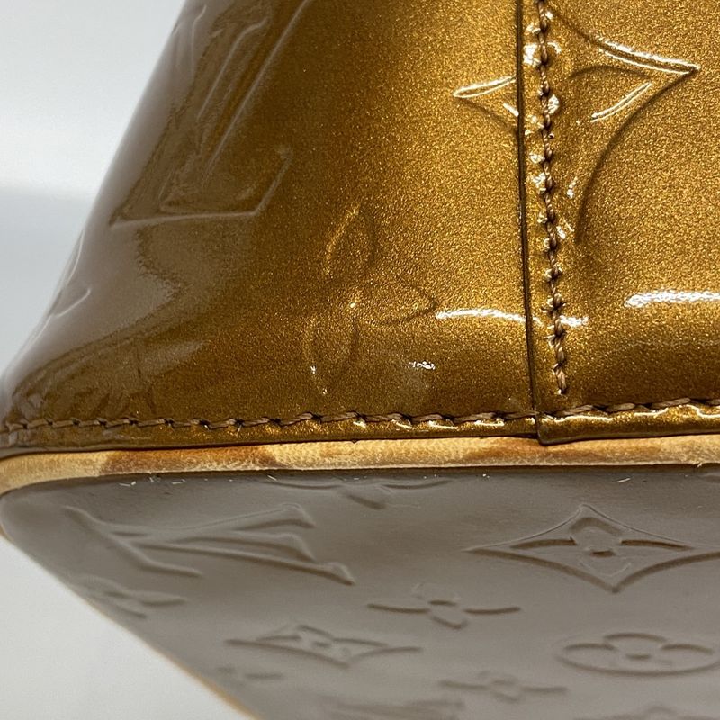 Louis Vuitton Tote Bag Vernis Houston M91122 Bronze Ladies