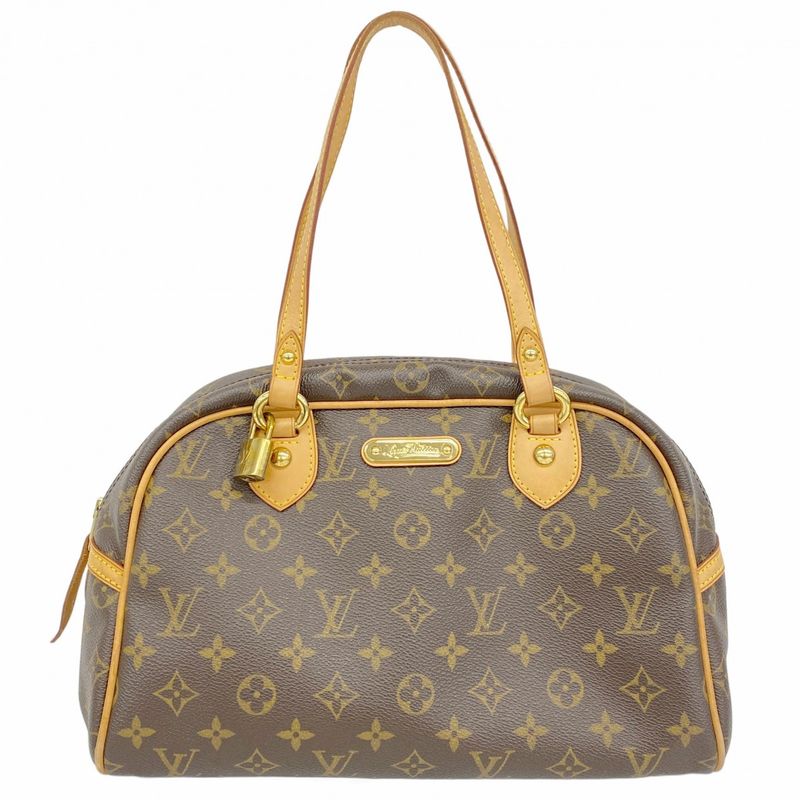 Louis Vuitton Tote Bag Monogram Montorgueil PM M95565 Brown Ladies