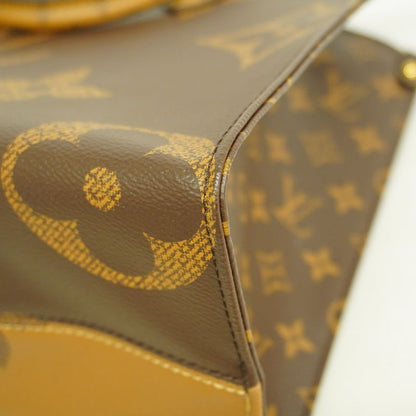 Louis Vuitton Tote Bag Monogram ・giant Reverse On The Go MM M45039 Brown 2way