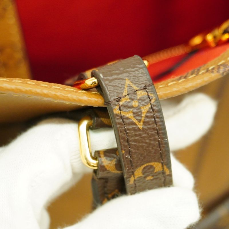 Louis Vuitton Tote Bag Monogram ・giant Reverse On The Go MM M45039 Brown 2way