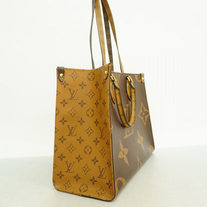 Louis Vuitton Tote Bag Monogram ・giant Reverse On The Go MM M45039 Brown 2way