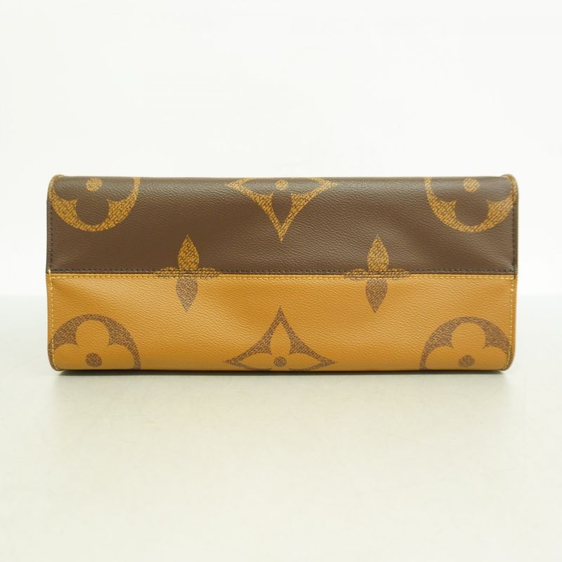 Louis Vuitton Tote Bag Monogram ・giant Reverse On The Go MM M45039 Brown 2way