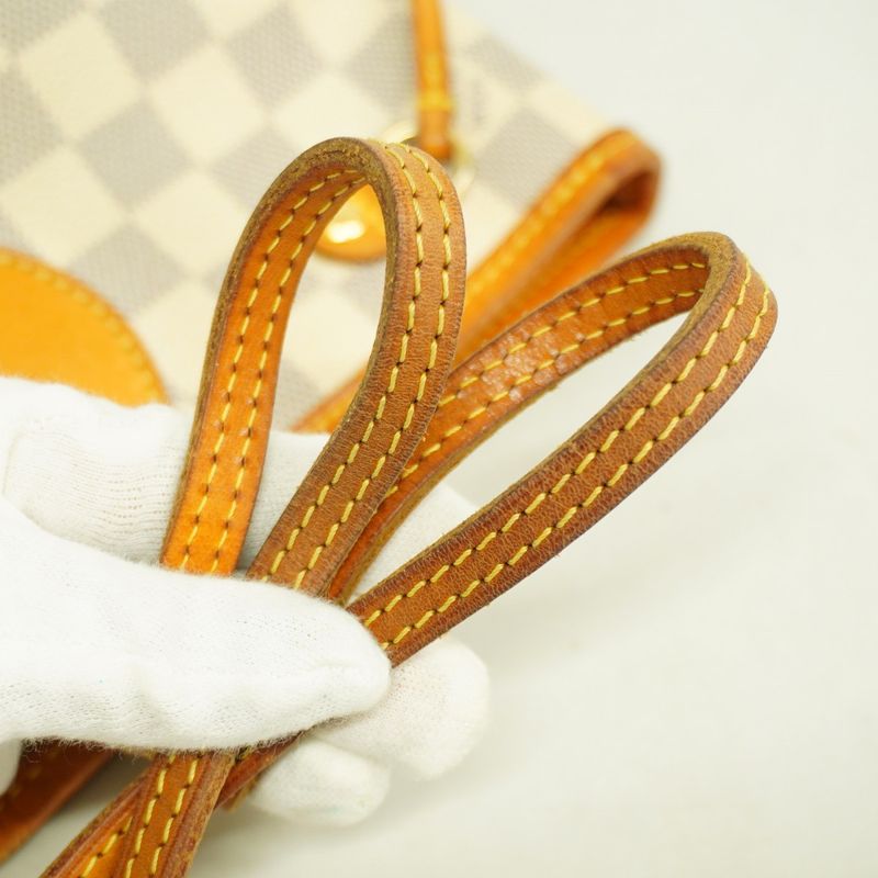 Louis Vuitton Tote Bag Damier Azure Neverfull PM N51110 White Ladies