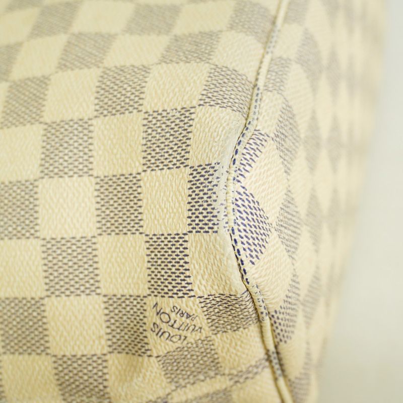 Louis Vuitton Tote Bag Damier Azure Neverfull PM N51110 White Ladies