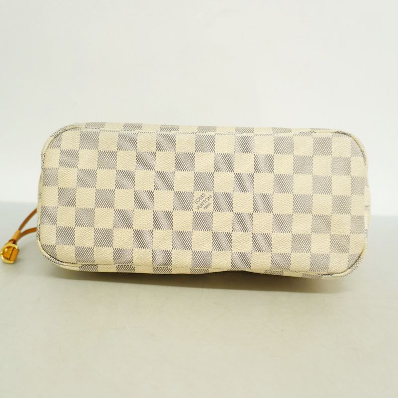 Louis Vuitton Tote Bag Damier Azure Neverfull PM N51110 White Ladies