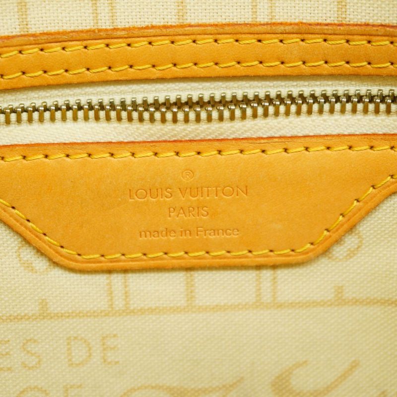 Louis Vuitton Tote Bag Damier Azure Neverfull PM N51110 White Ladies