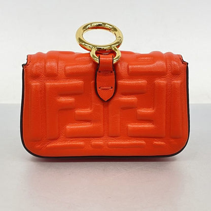 Fendi Pouch Nano Baguette Leather Red Gold Hardware Ladies