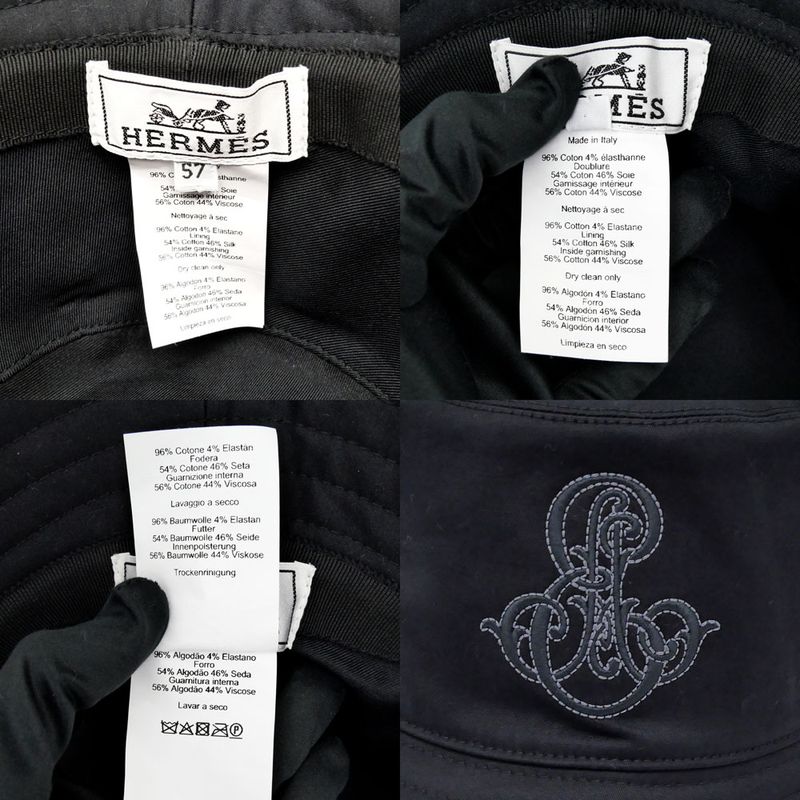Hermes Hat Harper Emily Hermes Black Size 57 Hat Apparel Others