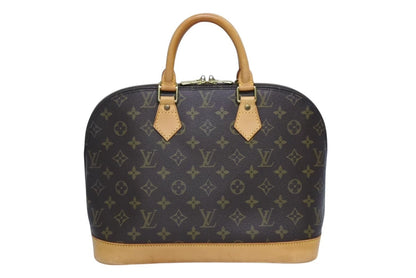 Louis Vuitton Alma PM Handbag Monogram Brown Gold
