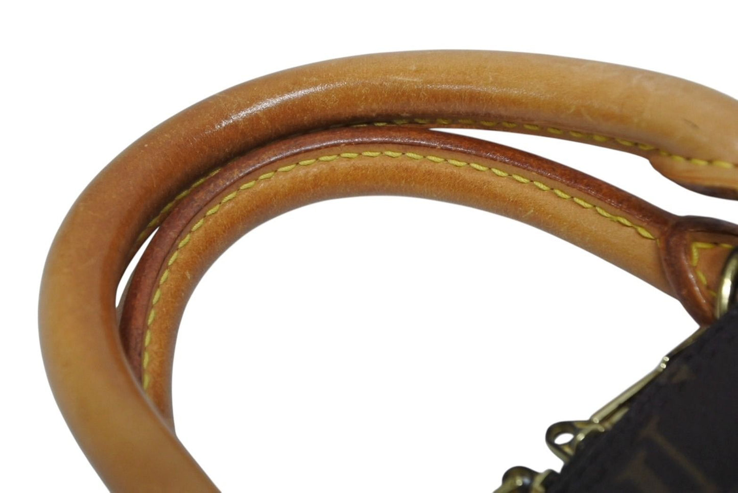 Louis Vuitton Alma PM Handbag Monogram Brown Gold — view 5