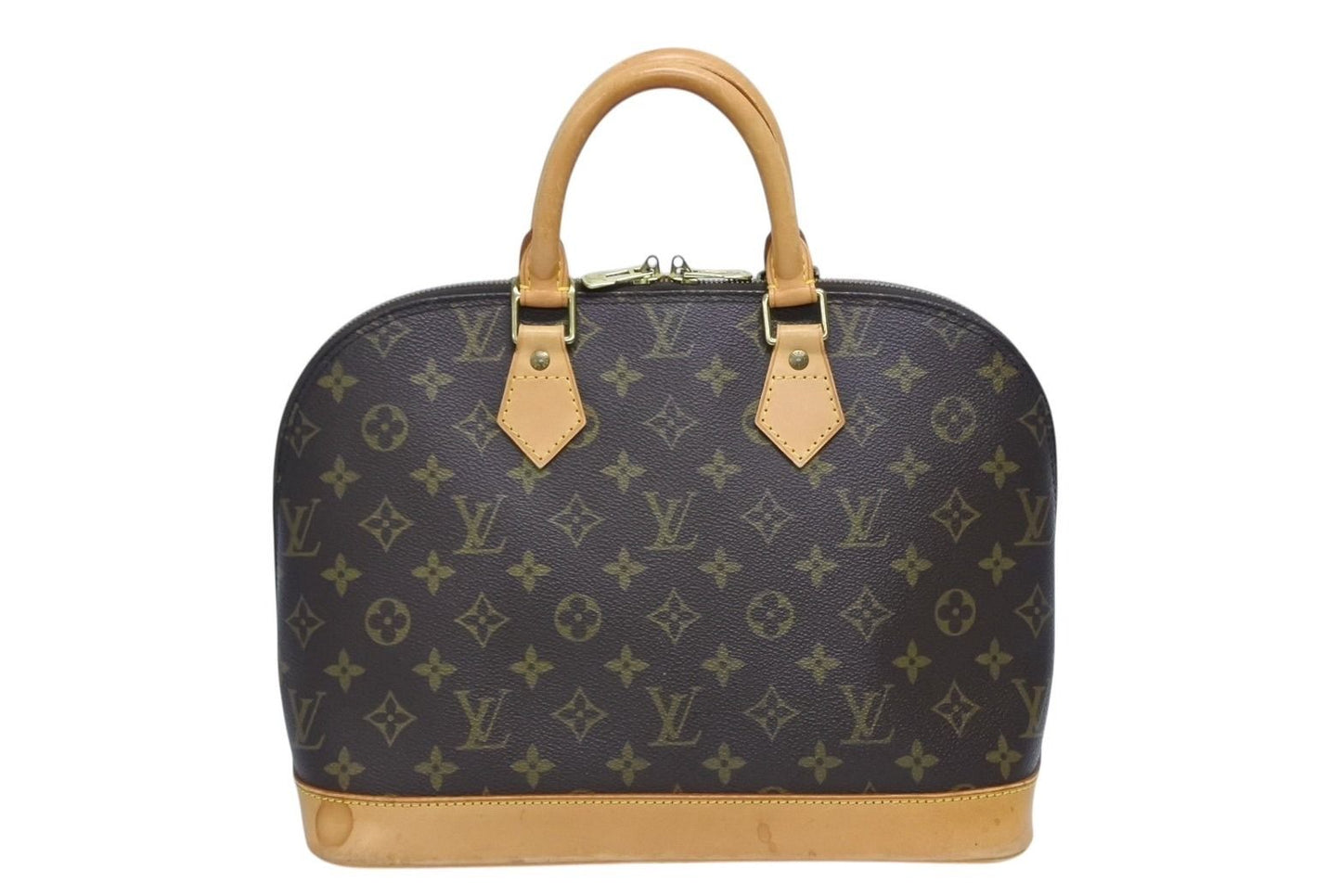 Louis Vuitton Alma PM Handbag Monogram Brown Gold — view 2