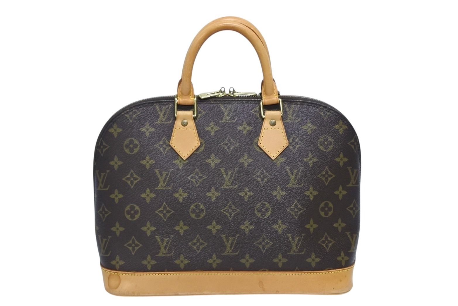 Louis Vuitton Alma PM Handbag Monogram Brown Gold — view 2