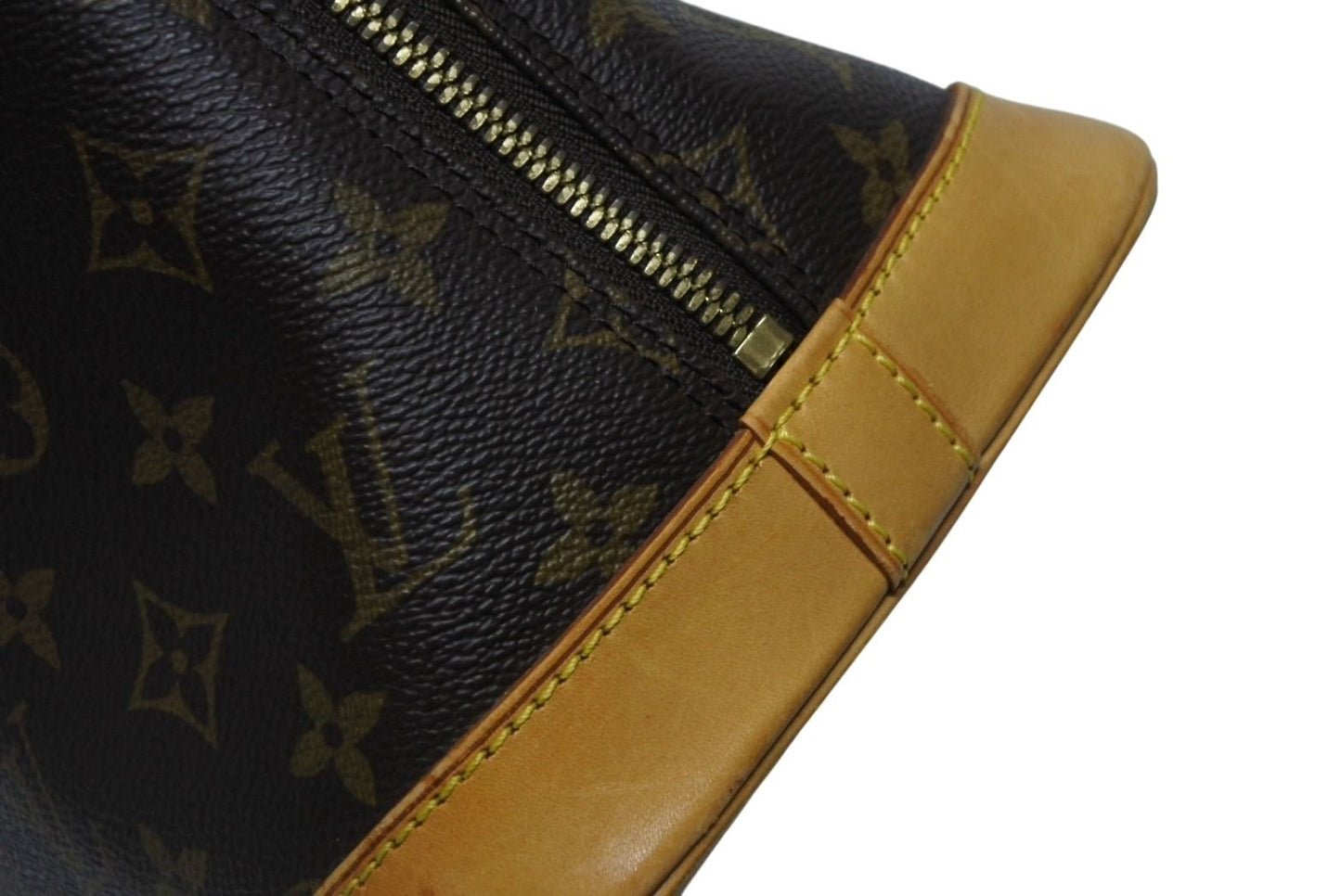 Louis Vuitton Alma PM Handbag Monogram Brown Gold — view 6