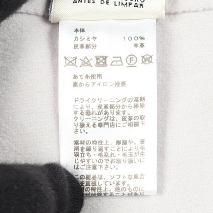 Hermes Serie Button Gray Cashmere Blouson Women's