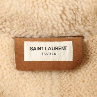 Saint Laurent Paris Suede Mouton Coat Men's