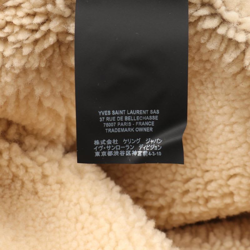 Saint Laurent Paris Suede Mouton Coat Men's