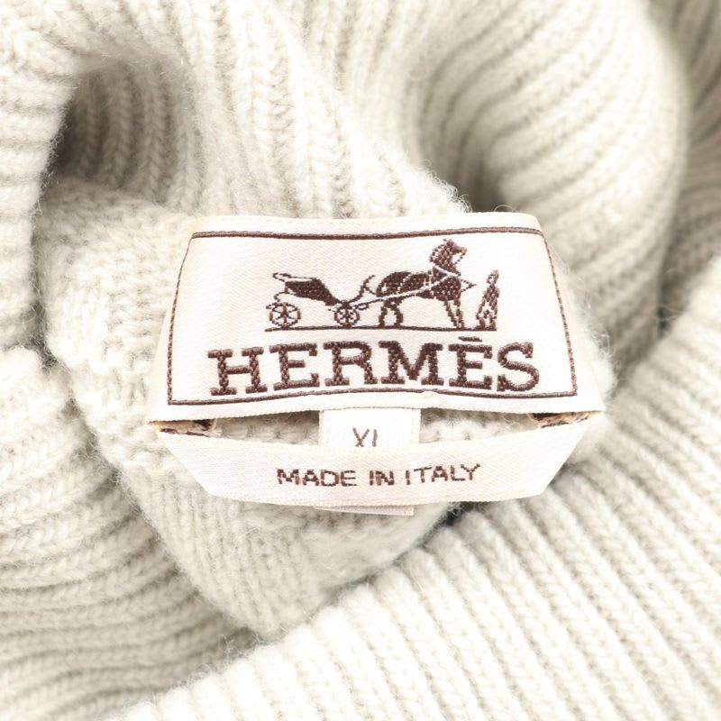 Hermes Knit Gray Wool Cashmere