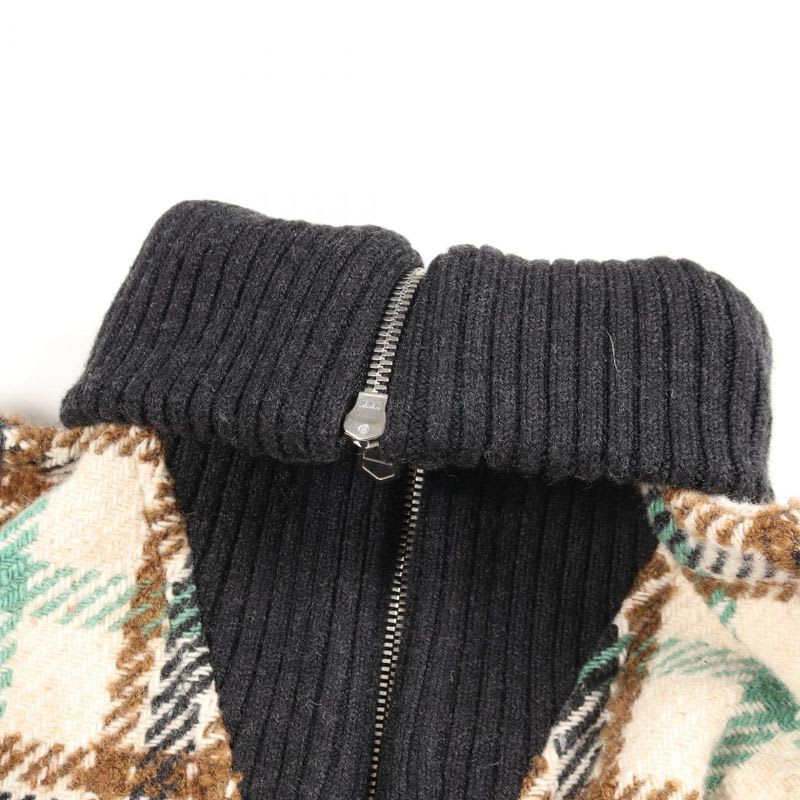 Hermes Knit Black Beige Green Wool