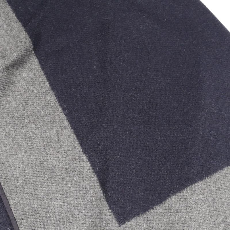Hermes Poncho Tapis de Selle Gray Cashmere