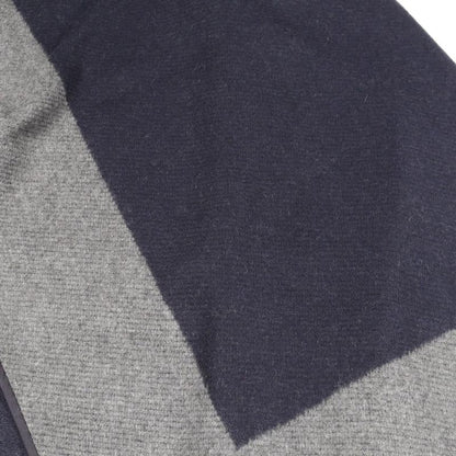 Hermes Poncho Tapis de Selle Gray Cashmere