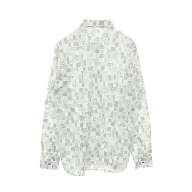 Hermes Mosaic Equestre Cotton Shirt Men's