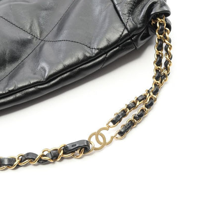 Chanel Rucksack Sac Backpack Chanel 22 Small Black Leather Chanel22 Matelasse